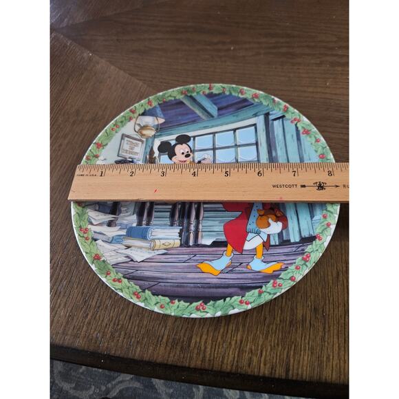 Knowles Limited Edition Disney Bah Humbug Plate Mickey Mouse and Donald Duck - Picture 4 of 4